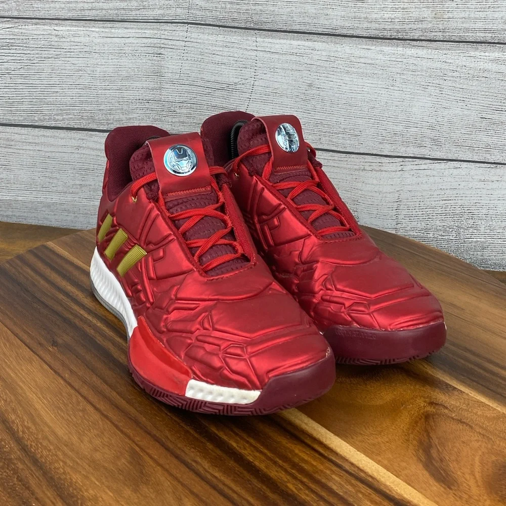 Adidas x Marvel Harden Volume 3 Iron Man Basketball Shoes EG2626 Youth Size 6